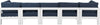 Nizuc - Outdoor Patio 5 Seat Modular Sofa With White Frame