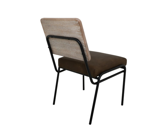 Balam - Chair (Set of 2) - Ivory White / Dark Brown