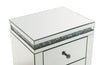 Noralie - Accent Table - Mirrored & Faux Diamonds