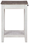 Adalane - Accent Table - White / Gray