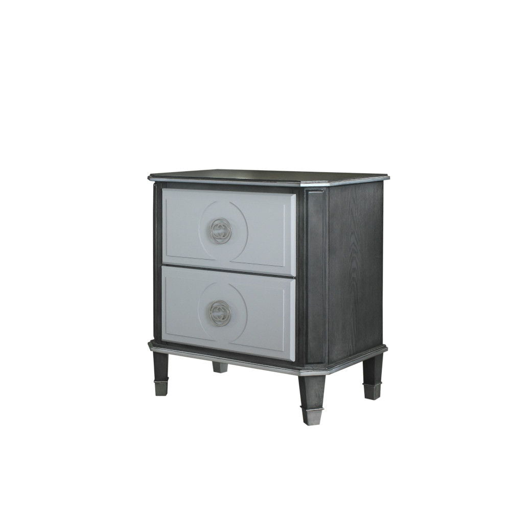 House Beatrice - Nightstand - Charcoal & Light Gray