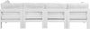 Nizuc - Outdoor Patio 4 Seat Modular Sofa With White Frame
