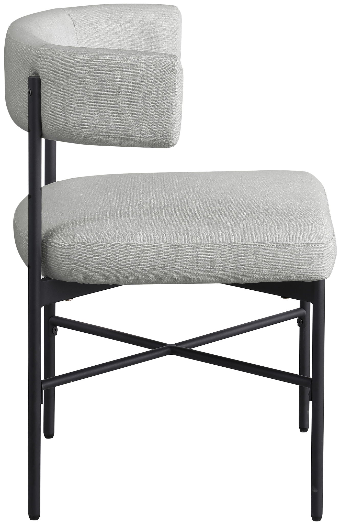 Rivage - Durable Dining Chair With Black Frame (Set of 2)
