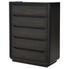 Leandro - 5-Drawer Bedroom Chest Of Drawers - Burnished Black