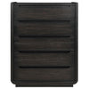 Leandro - 5-Drawer Bedroom Chest Of Drawers - Burnished Black