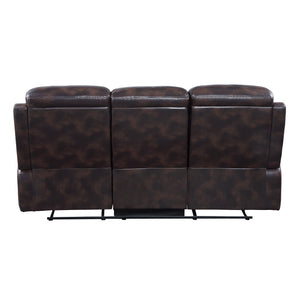 Perfiel - Sofa - 2 Tone Dark Brown Top Grain Leather