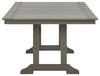 Visola - RECT Dining Table w/Umb OPT - Gray