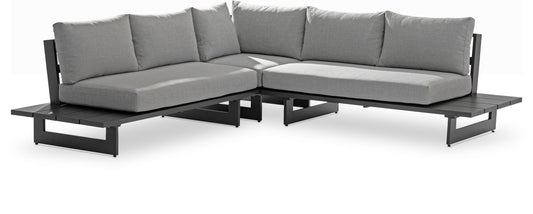 Maldives - Water Resistant Outdoor Patio Sectional With Gray Frame