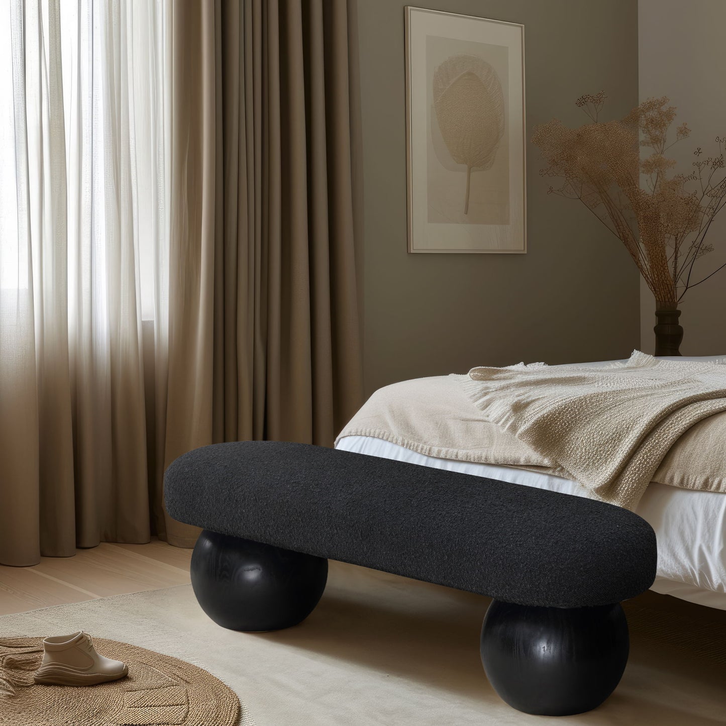 Bowie - Bench - Black Legs