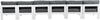 Nizuc - Outdoor Patio 6 Seat Armless Modular Sofa With White Frame