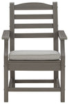 Visola - Arm Chair With Cushion (Set of 2) - Gray