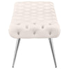 Ella - Upholstered Tufted Bench Metal Legs
