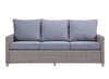 Greeley - 4 Piece Patio Sofa Set - Gray Fabric & Gray