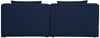 Cube - Linen Modular 2 Seat Armless Sofa