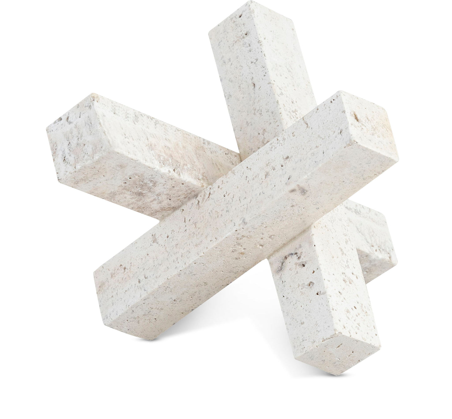 Stix - Travertine Decorative Object - Natural