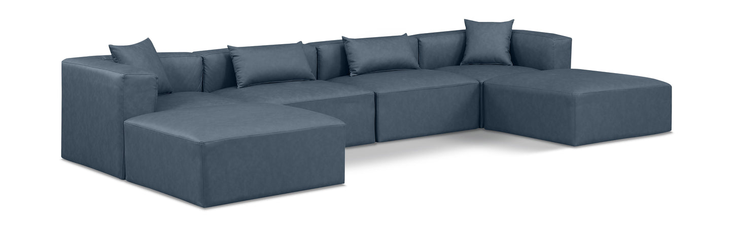 Cube - 6 Piece Modular Double Chaise Sectional