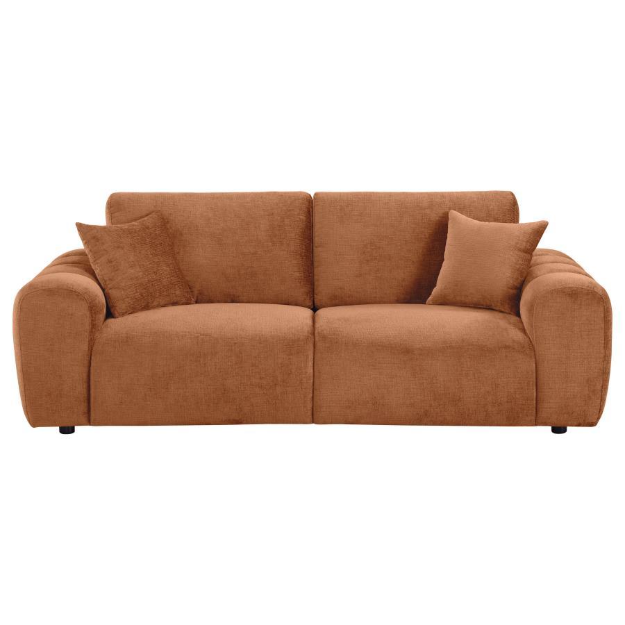 Burnett - Chenille Upholstered Wide Arm Sofa