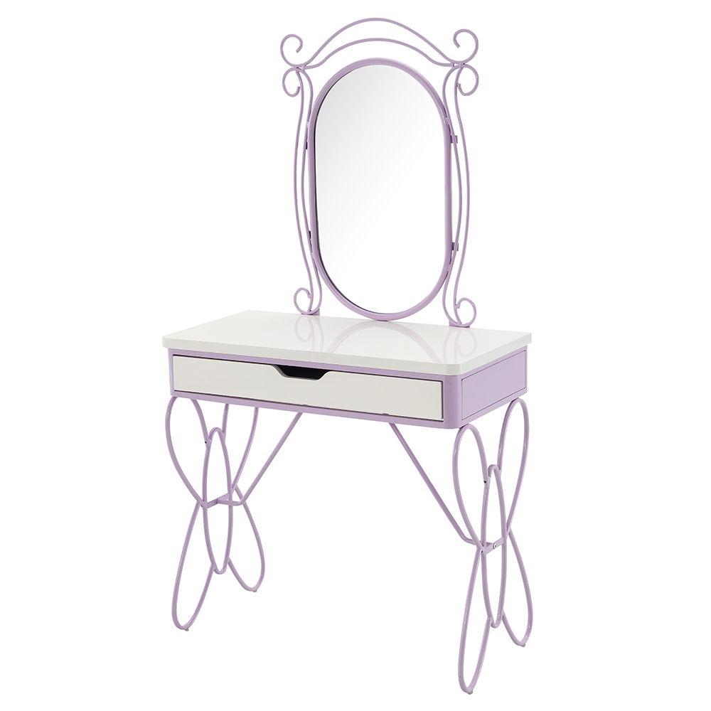 Priya II - Vanity Set - White & Light Purple