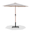 Fiji - Aluminum Patio Umbrella With Square Black And Teak Base