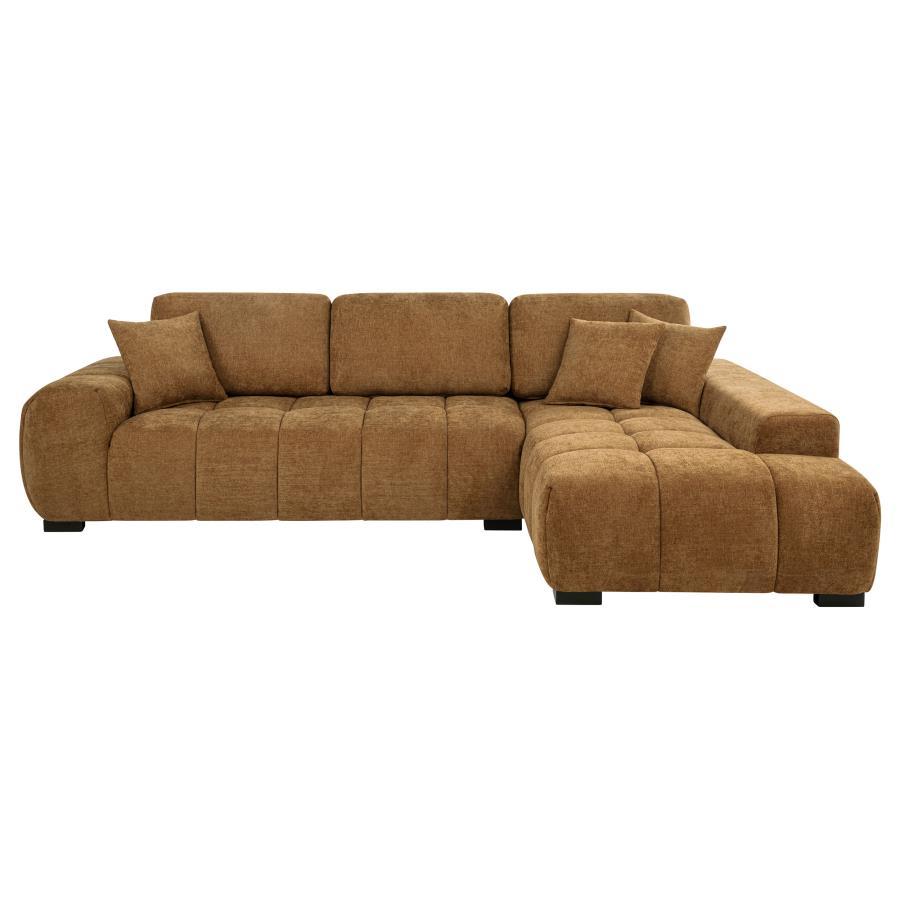 Octavia - Fabric Upholstered Sectional Chaise Sofa