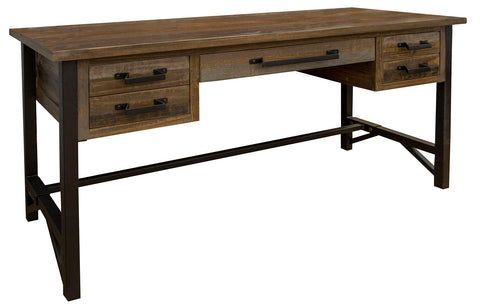 Loft - Desk - Two Tone Gray / Brown