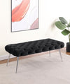 Ella - Upholstered Tufted Bench Metal Legs