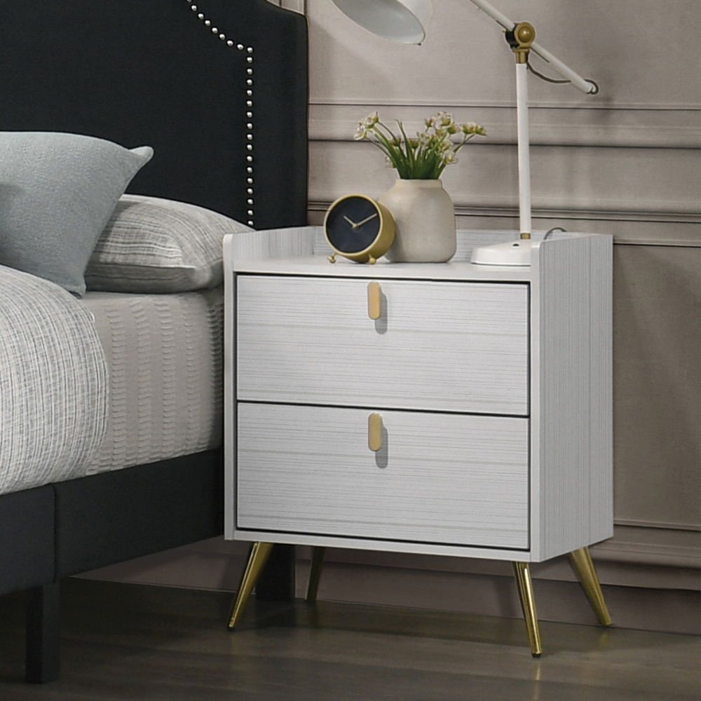 Zeena - Nightstand - White