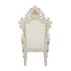 Adara - Arm Chair (Set of 2) - Pearl White Synthetic Leather & Antique White