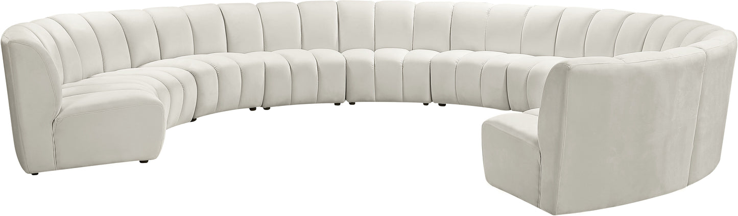 Infinity - 10 Piece Velvet Modular Sectional