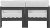 Nizuc - Outdoor Patio 2 Seat Modular Sofa With Gray Frame