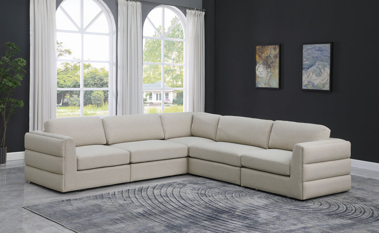 Beckham - 5 Piece Modular Corner Sectional