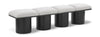 Pavilion - 4 Piece Modular Bench With Black Base