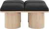 Pavilion - 4 Piece Modular Bench With Natural Base