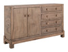 Atenas - Console With 4 Drawer And 2 Doors - Brown