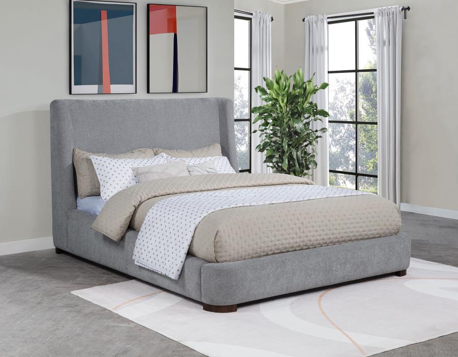 Rennes - Upholstered Wingback Platform Bed