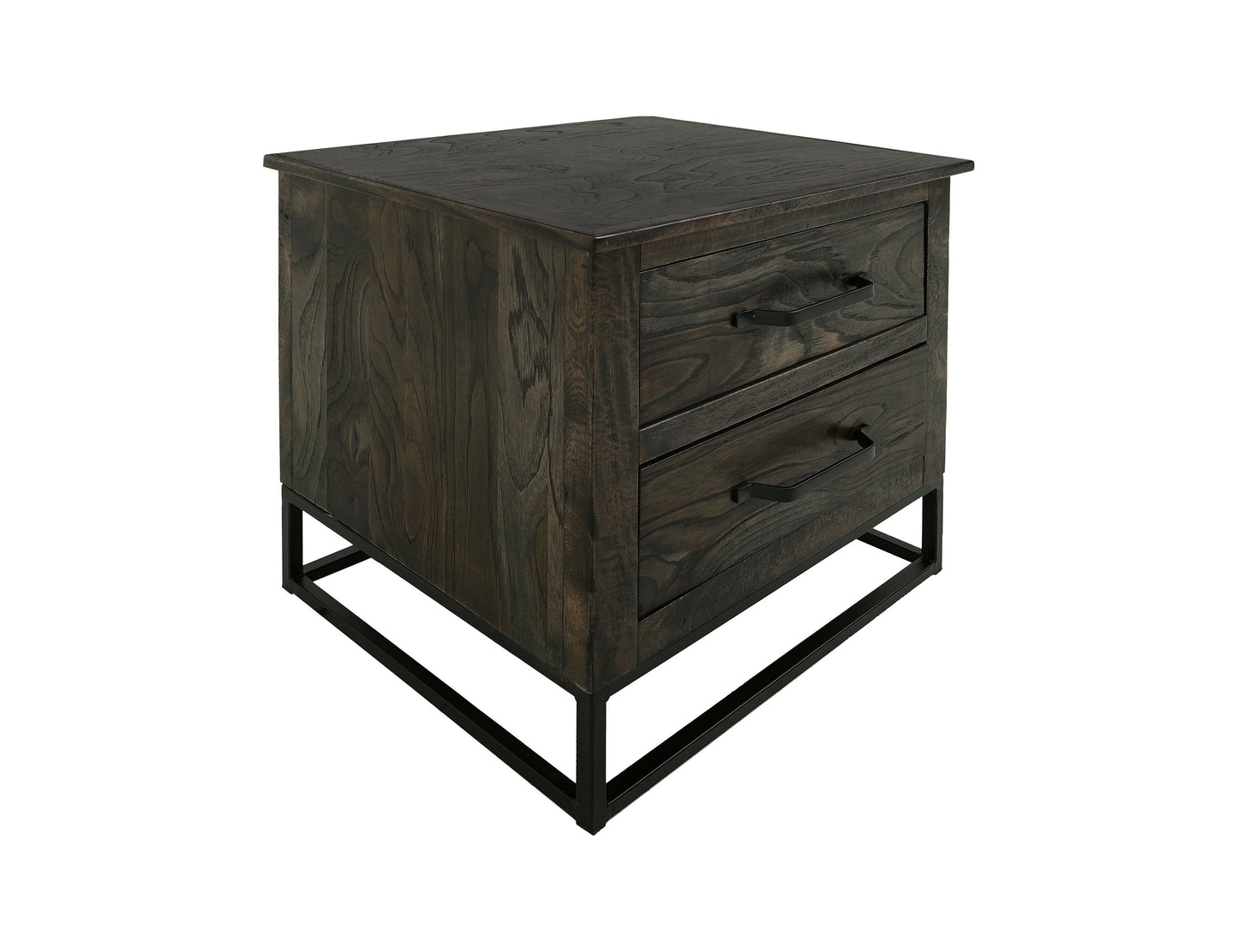 Teak - Nightstand - Oil Black