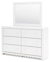 Mollviney - Dresser And Mirror - White
