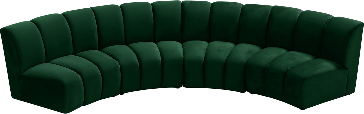 Infinity - 4 Piece Velvet Modular Sectional