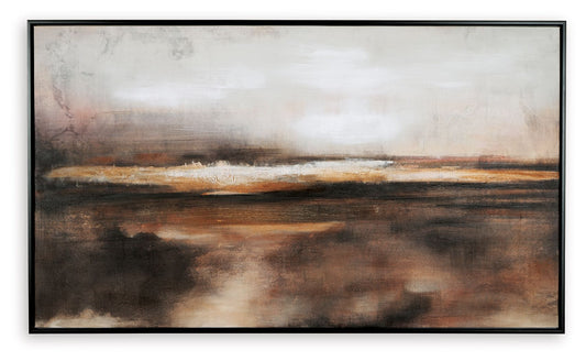 Drewland - Wall Art - Black / Brown / Orange
