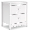Hallityn - Two Drawer Night Stand - White
