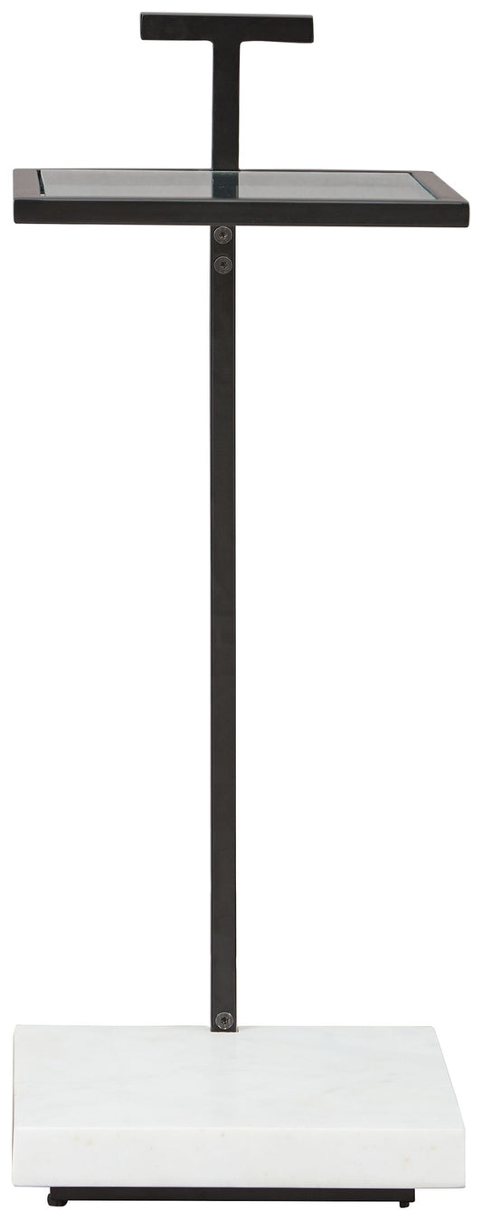 Mannill - Accent Table - Black / White