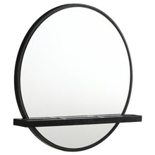 Arini - Round Vanity Wall Mirror With Shelf