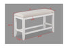 Wendy - Counter Height Bench - White / Beige