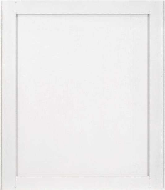 Modernist - Mirror With Stainless Steel Base - White