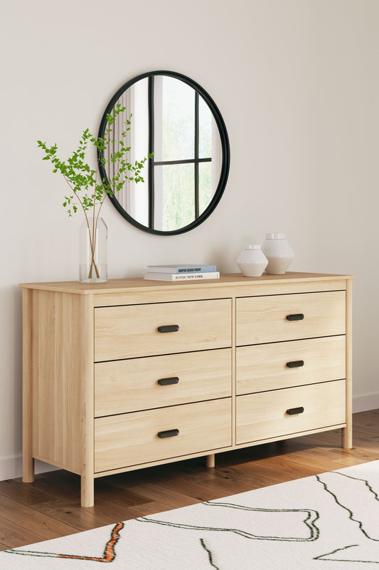 Cabinella - Six Drawer Dresser - Tan