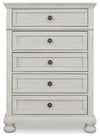 Robbinsdale - Five Drawer Chest - Youth - Antique White