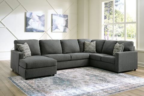 Dark Gray / 3 Pc. Left Arm Facing Corner Chaise Sectional