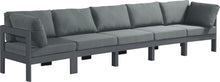 Nizuc - Outdoor Patio Modular Sofa - Dark Grey - Metal