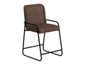 Comala - PU Bar Stool - Chocolate Brown