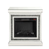 Noralie - 28" Fireplace - Mirrored & Faux Diamonds